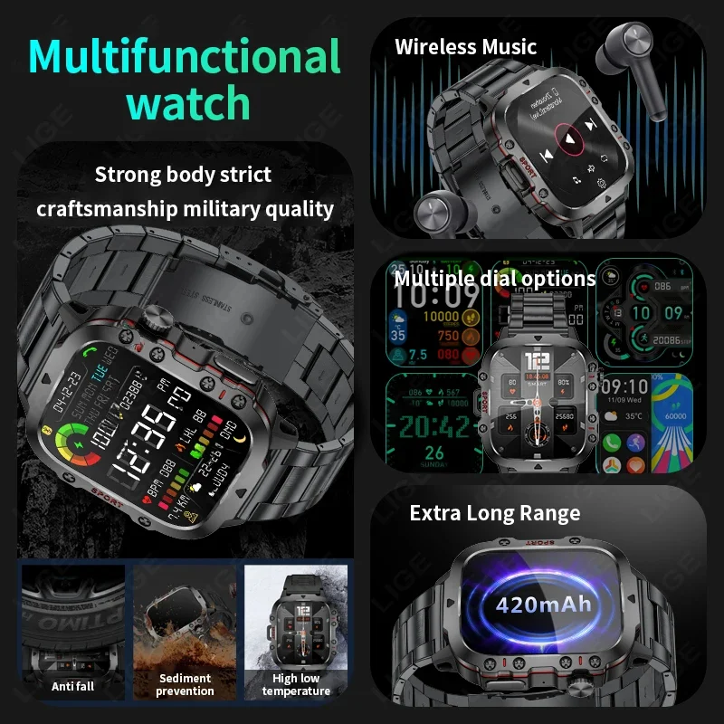 LIGE Outdoor Smartwatch sporti - Do Oxygen Meter recensione e prezzo